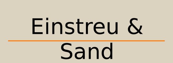 Einstreu und Sand