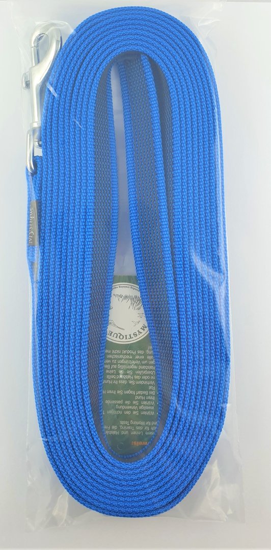 Gummierte Schleppleine 5m - blau