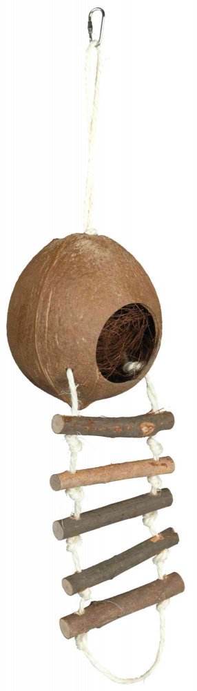 Kokosnusshaus mit Strickleiter - ø 13 × 56 cm
