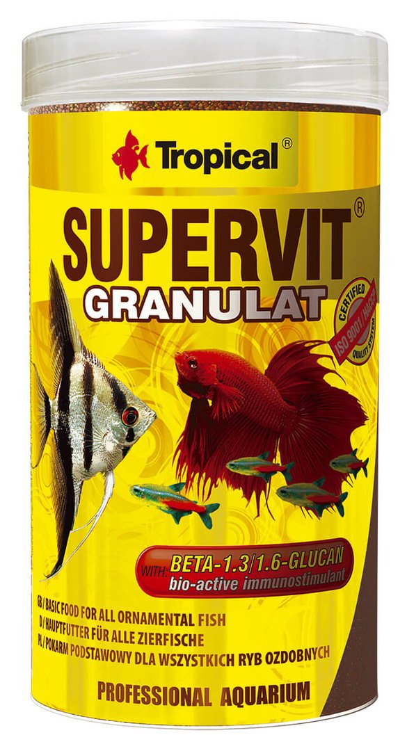 Supervit Granulat - Hauptfutter für alle Zierfische - 250ml